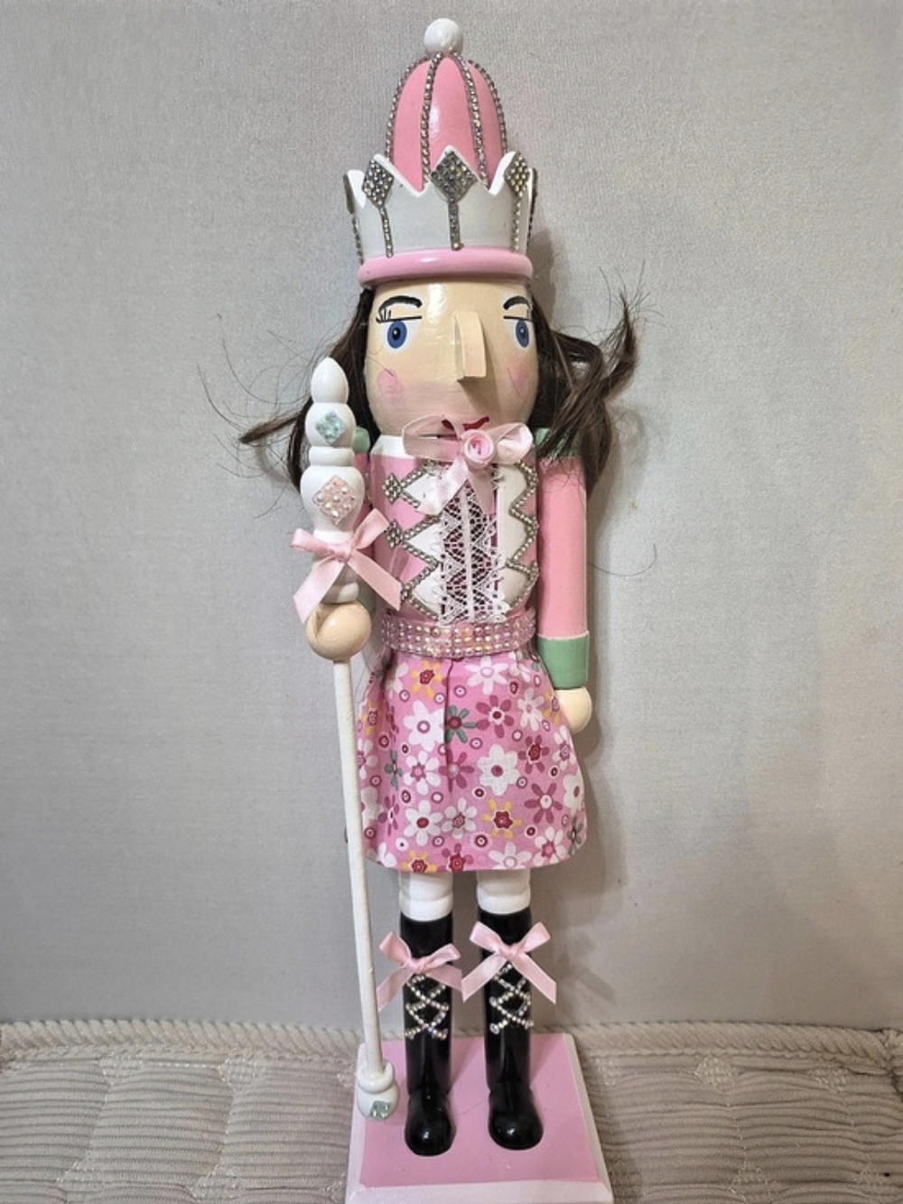 Pink & White Ladyl Nutcracker